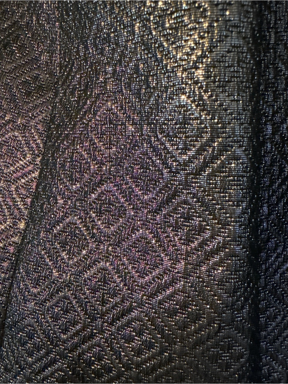 Guess Silver-Black Textured Fit & Flare Mini Dress - Picture 4 of 4